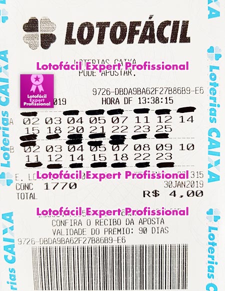 lotofacil 1 - LOTOFÁCIL EXPERT PROFISSIONAL - 14 PONTOS GARANTIDO -DOWNLOAD AQUI